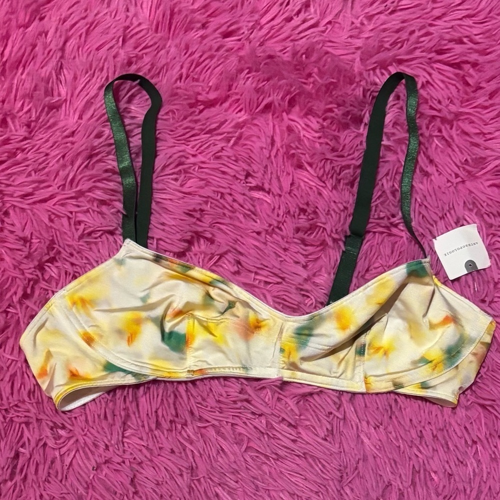 Anthropologie Lyrebird Stretch Satin Bra Women Size Small - Picture 2 of 6